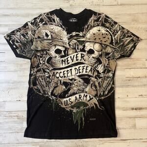 U.S Army Never Accept Defeat 7.62 Design L Men 2009 Graphic T-shirt